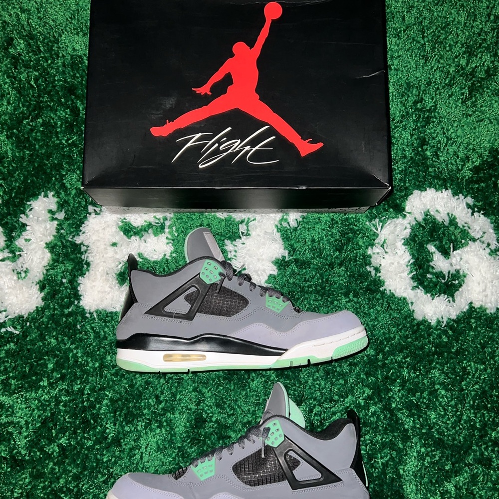 Jordan 4 Retro Green Glow